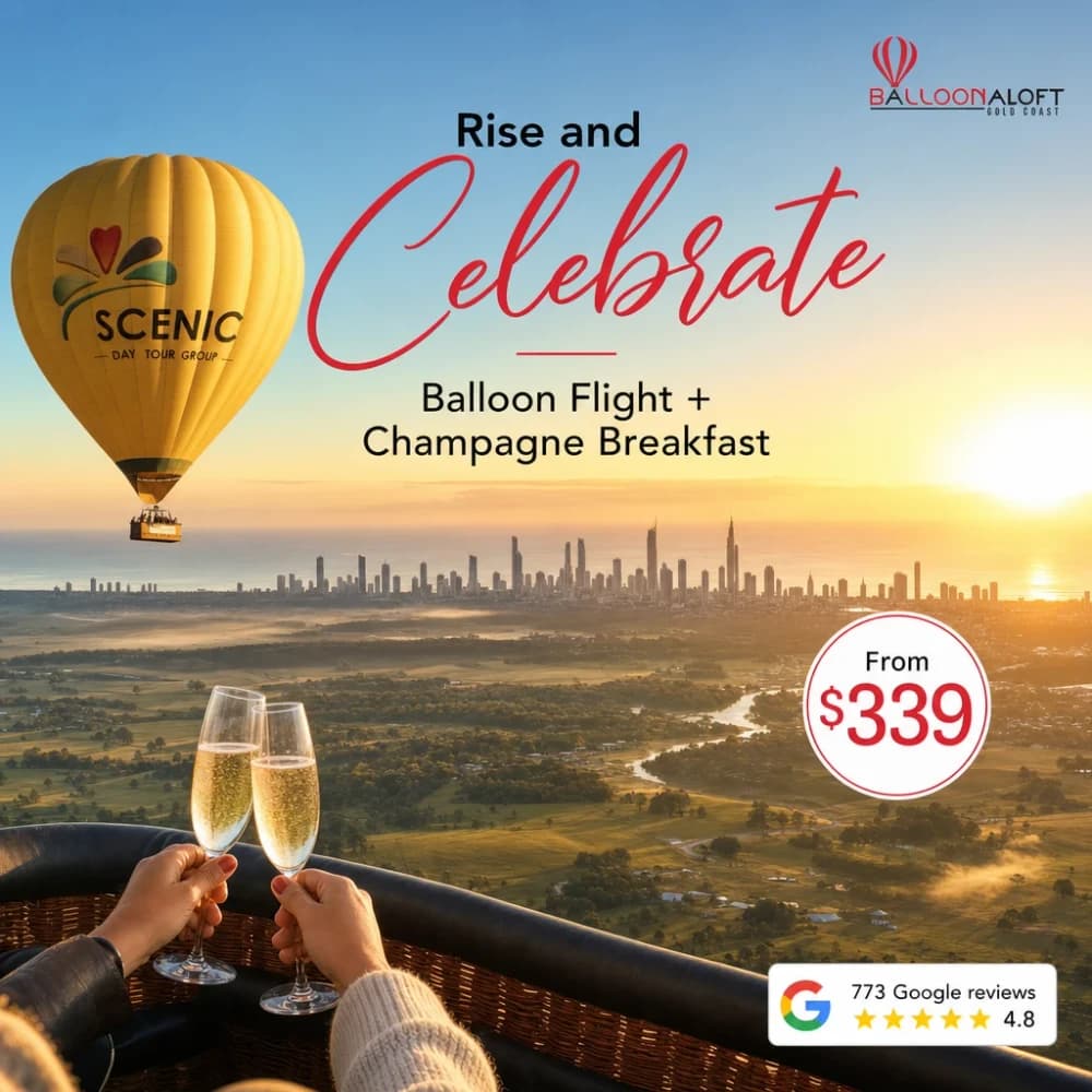 Balloon Aloft Gold Coast campaign creative 2: An occasion worth celebrating.