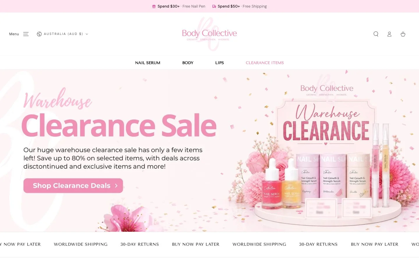 Body Collective desktop website preview