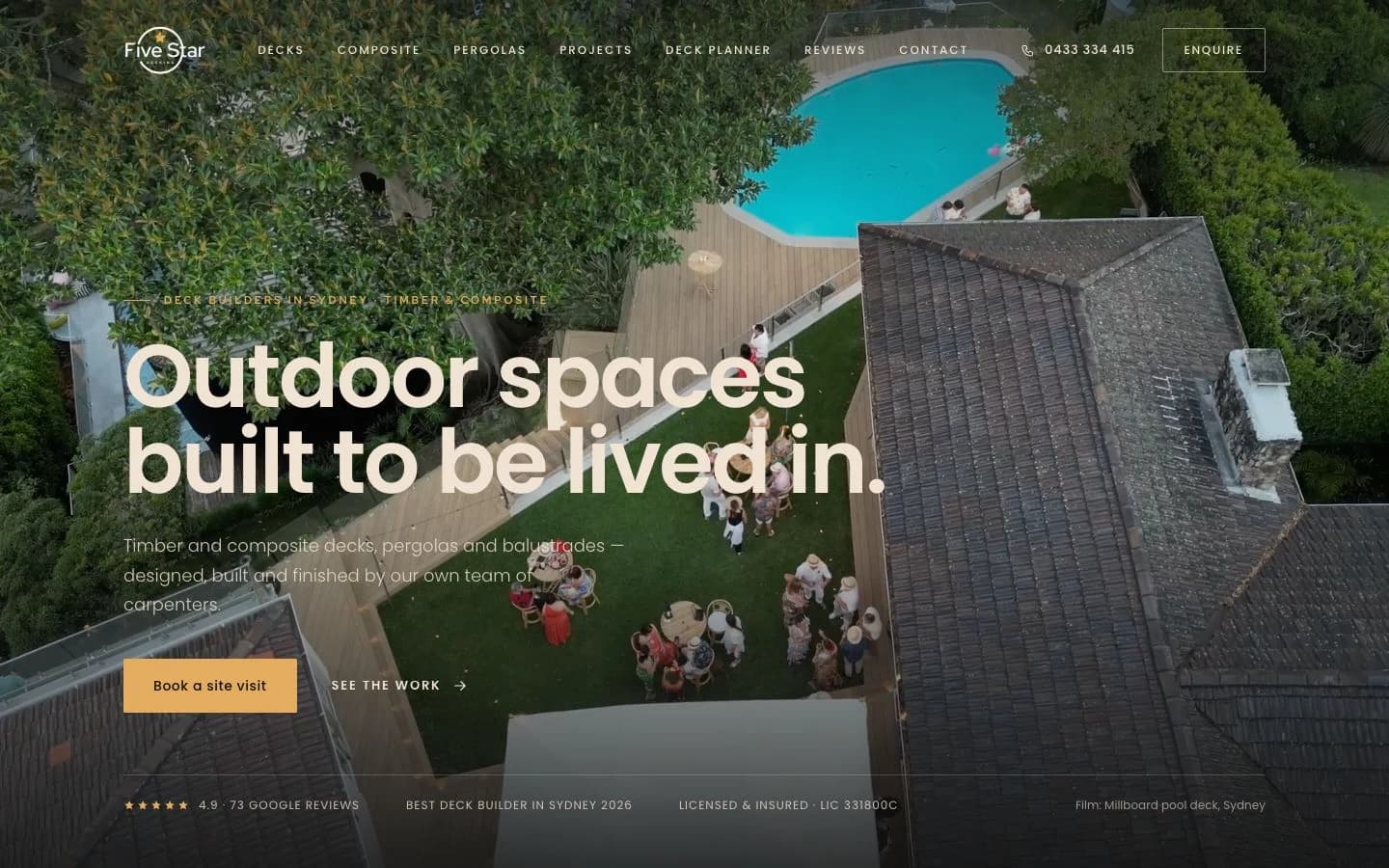 5 Star Decking website loading preview