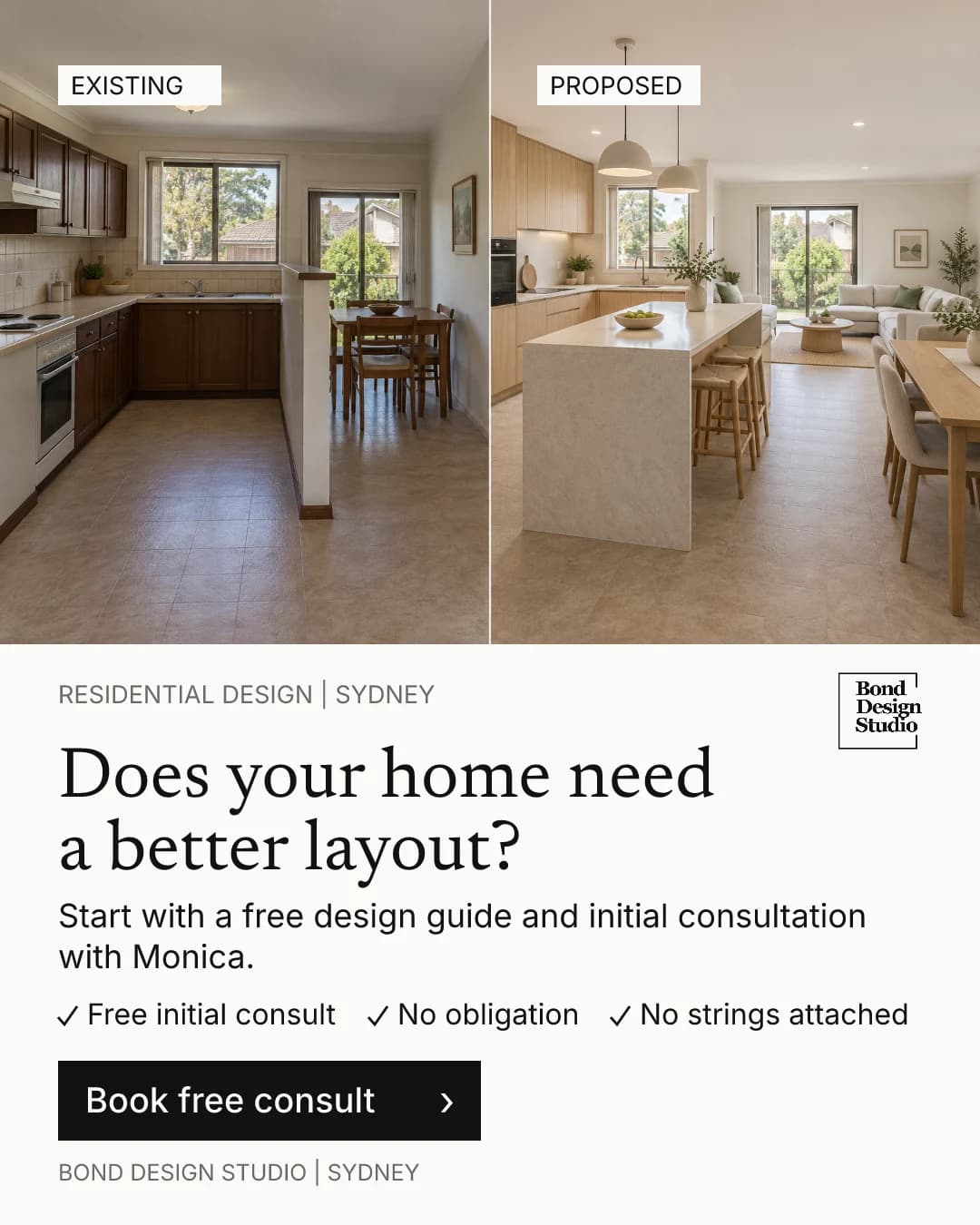 Bond Design Studio campaign creative 3: See what a different layout could do.