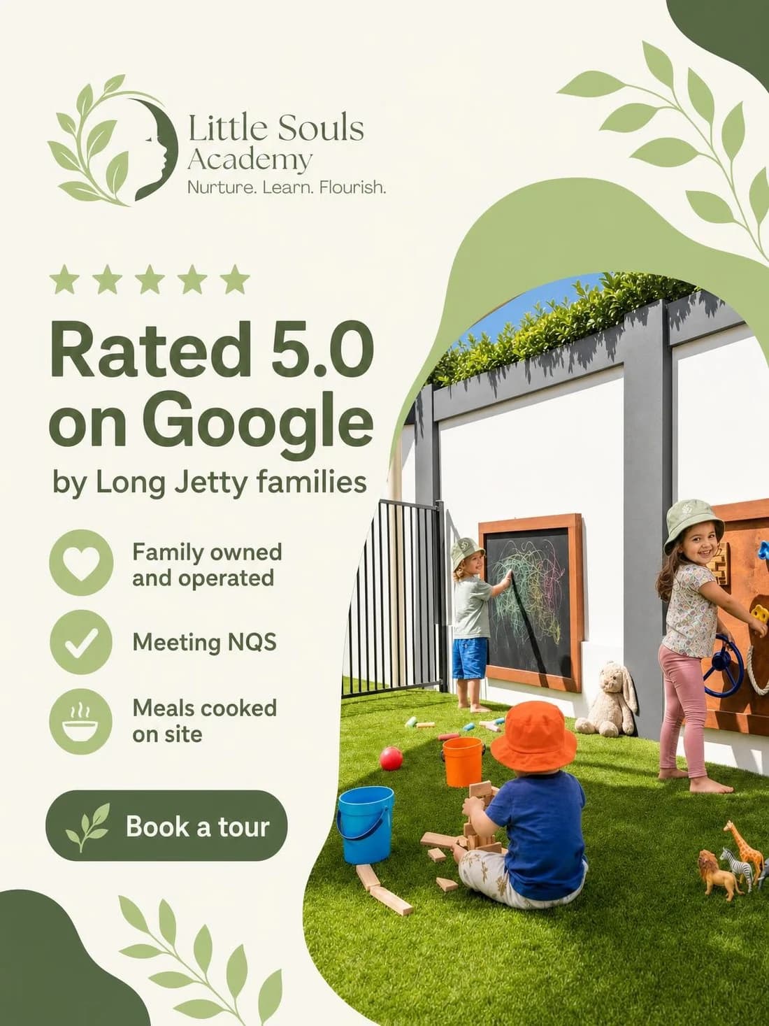 Little Souls Academy campaign creative 7: Let families hear from other families.