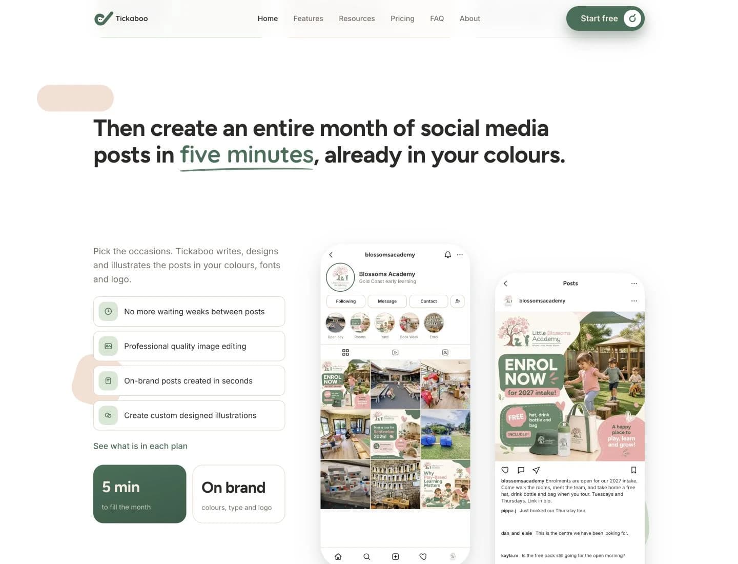 Tickaboo branded social media product demonstration