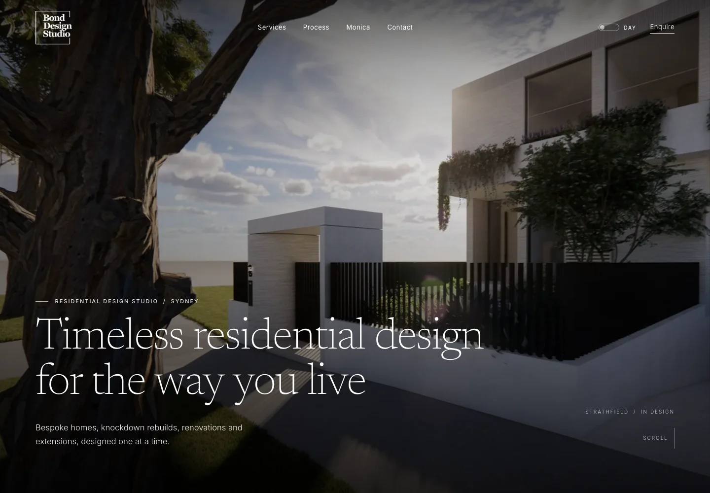 Bond Design Studio residential design website